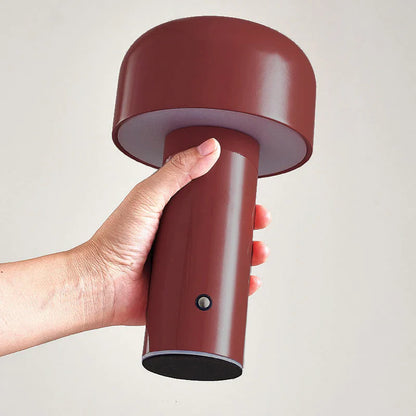 Mushroom LED Table Lamp – Portable, Rechargeable & Touch Control