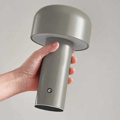 Mushroom LED Table Lamp – Portable, Rechargeable & Touch Control
