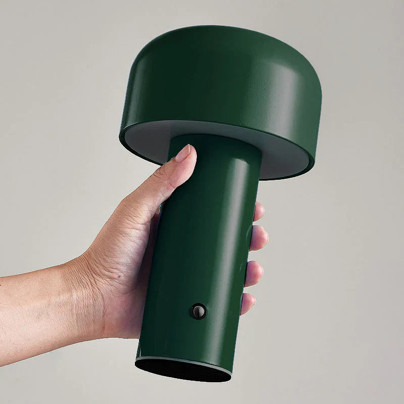 Mushroom LED Table Lamp – Portable, Rechargeable & Touch Control