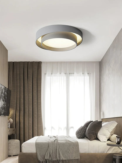 Modern LED Ceiling Light – Elegant Round Flush Mount for Living Room & Bedroom