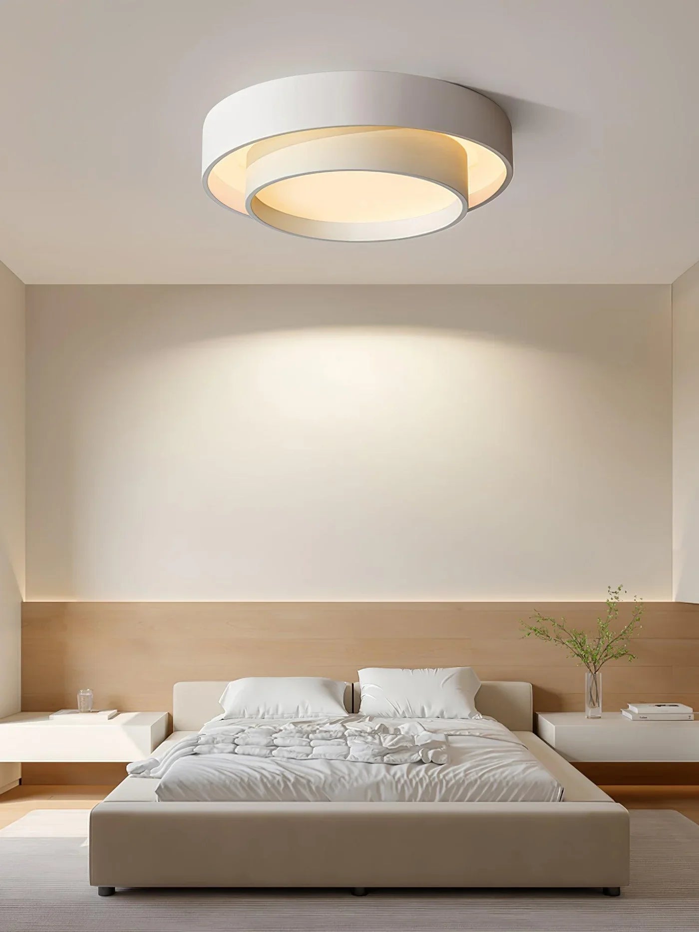 Modern LED Ceiling Light – Elegant Round Flush Mount for Living Room & Bedroom