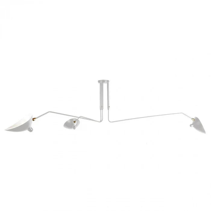 Black Ceiling Light with Rotating Arms – Modern Adjustable Chandelier