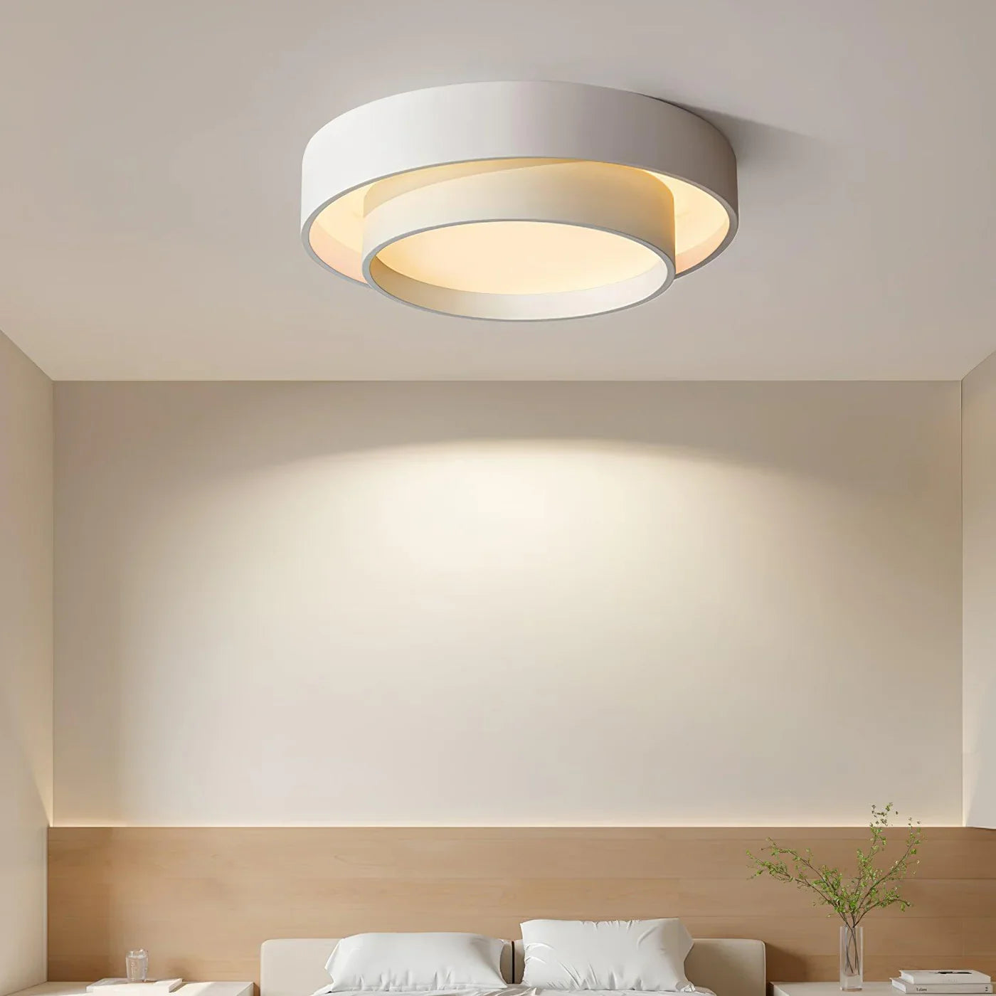 Modern LED Ceiling Light – Elegant Round Flush Mount for Living Room & Bedroom