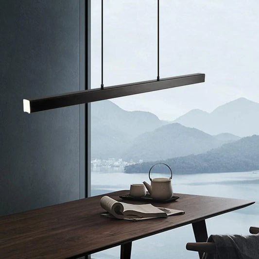 Modern Horizontal LED Pendant Light for Dining Table