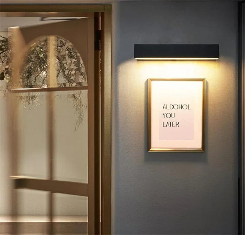 Modern Rectangular LED Outdoor Wall Light – Minimalist Design