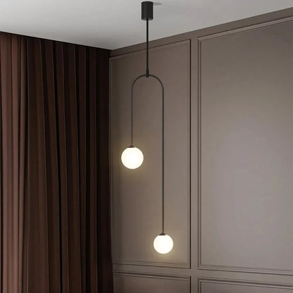 Minimalist LED Pendant Light with Spherical Shades