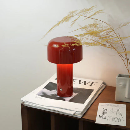 Mushroom LED Table Lamp – Portable, Rechargeable & Touch Control