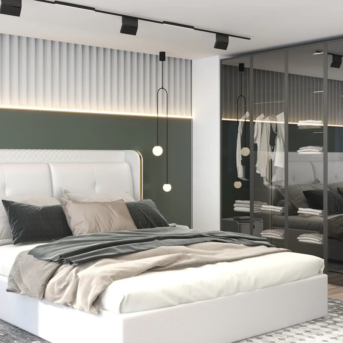 Minimalist LED Pendant Light with Spherical Shades