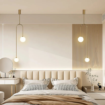 Minimalist LED Pendant Light with Spherical Shades