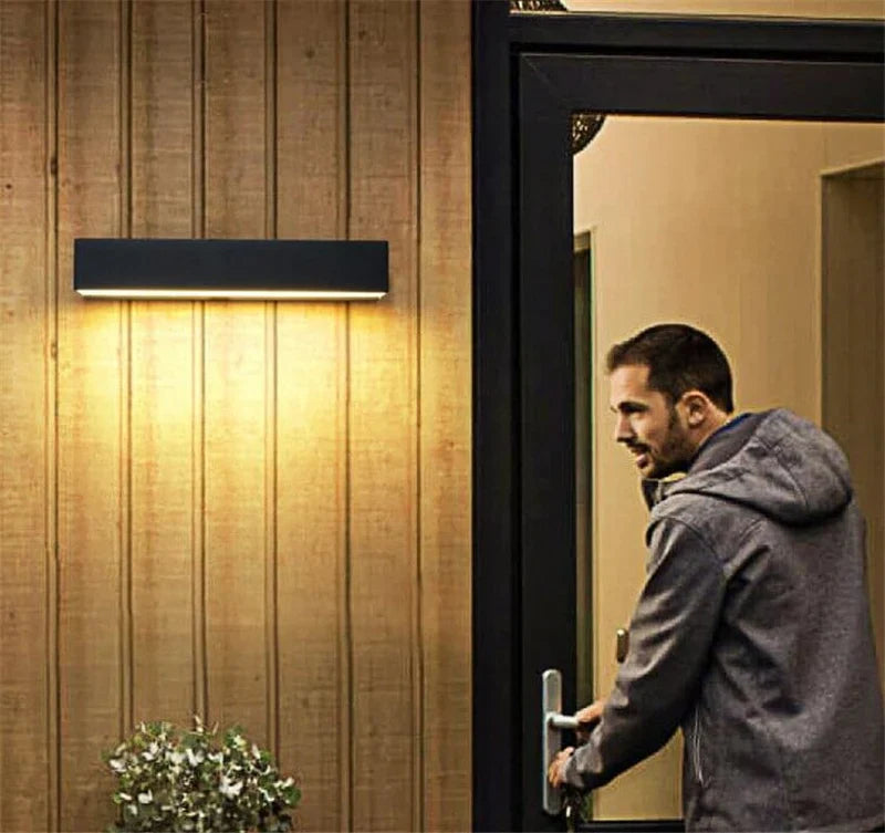 Modern Rectangular LED Outdoor Wall Light – Minimalist Design