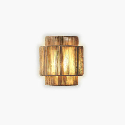 Hikari Boho Wall Light with Natural Rope