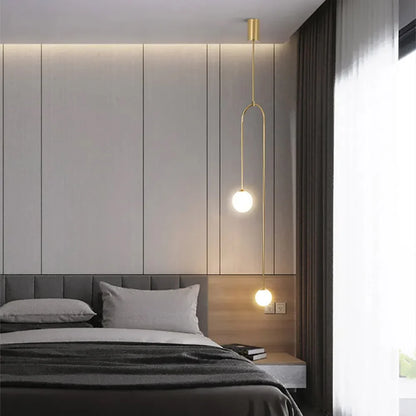 Minimalist LED Pendant Light with Spherical Shades