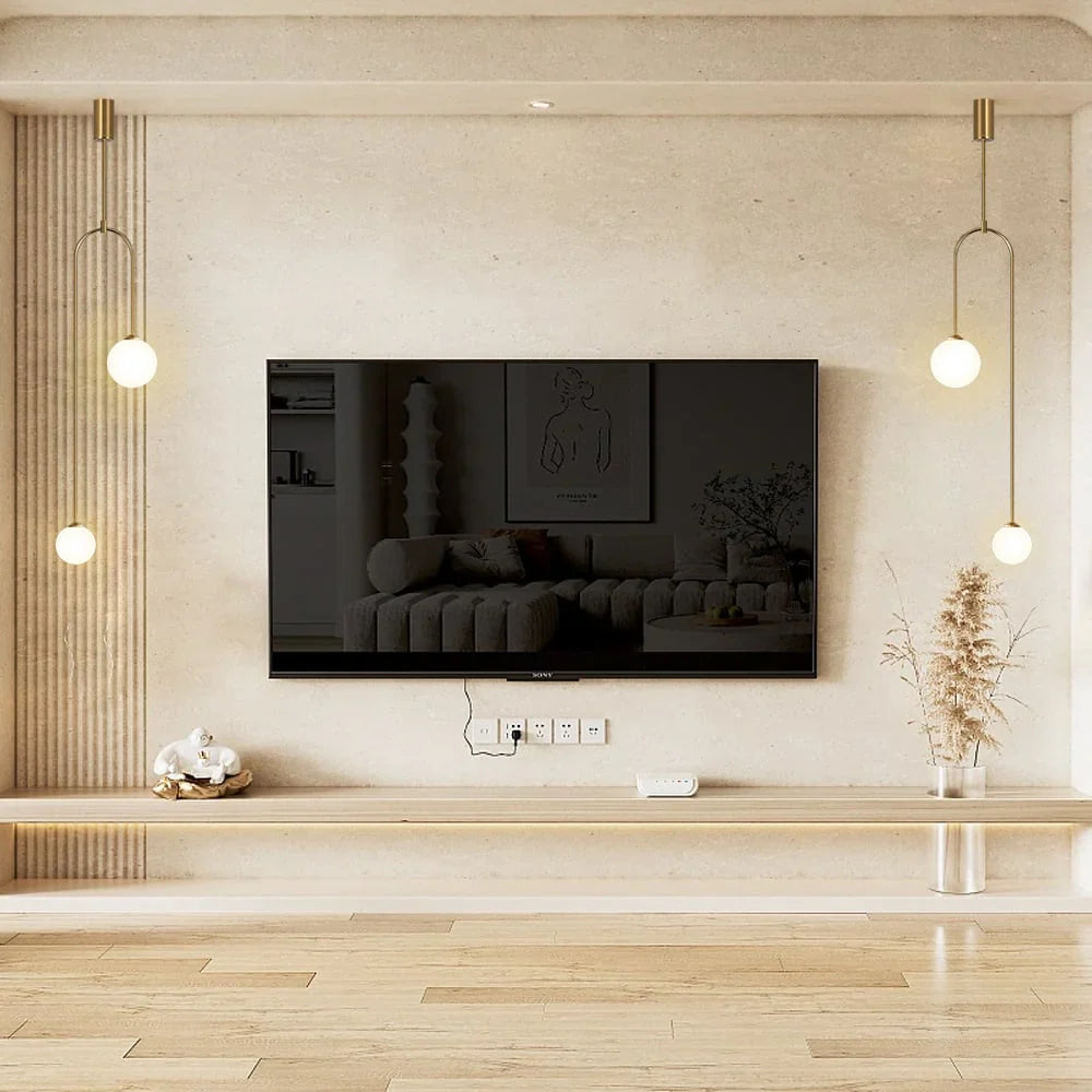 Minimalist LED Pendant Light with Spherical Shades