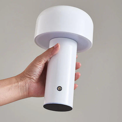 Mushroom LED Table Lamp – Portable, Rechargeable & Touch Control