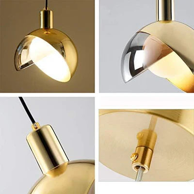 Modern LED Pendant Light with Smoked Glass Globe Shade