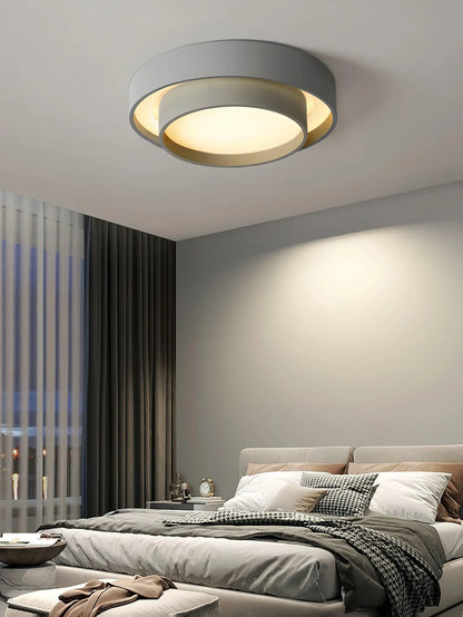 Modern LED Ceiling Light – Elegant Round Flush Mount for Living Room & Bedroom