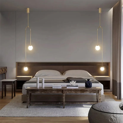 Minimalist LED Pendant Light with Spherical Shades