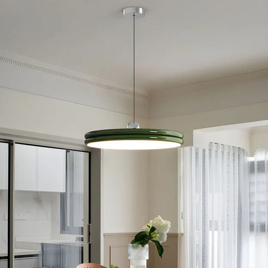 Modern Disc-Shaped Pendant Light – Minimalist LED Lighting for Dining and Living Room