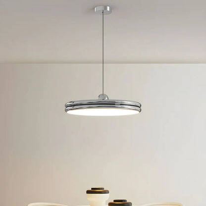 Modern Disc-Shaped Pendant Light – Minimalist LED Lighting for Dining and Living Room