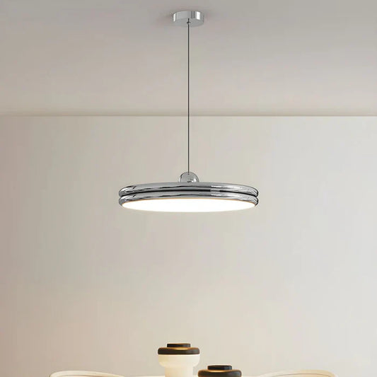 Modern Disc-Shaped Pendant Light – Minimalist LED Lighting for Dining and Living Room
