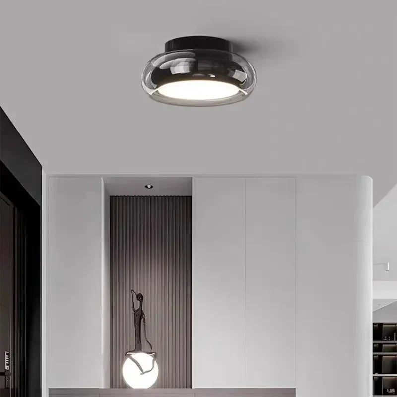 Modern Glass Ceiling Flush Mount Light