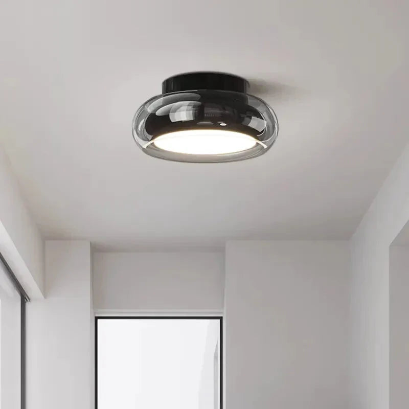 Modern Glass Ceiling Flush Mount Light