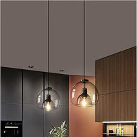Glass Pendant Light – Industrial Double Shade Design