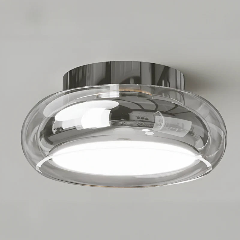 Modern Glass Ceiling Flush Mount Light