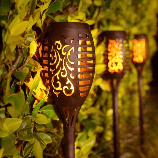 Solar LED Garden Torch Light – Flickering Flame Effect, Outdoor Use