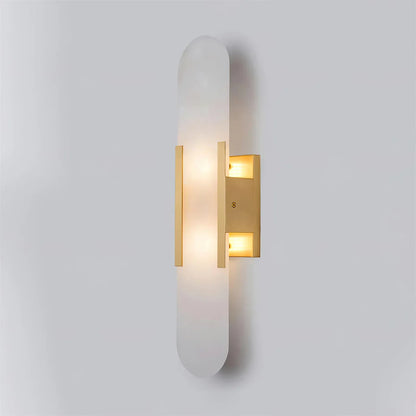 Marble Wall Light with Gold Details