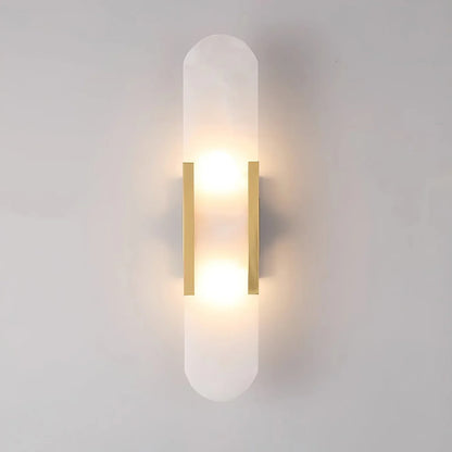 Marble Wall Light with Gold Details