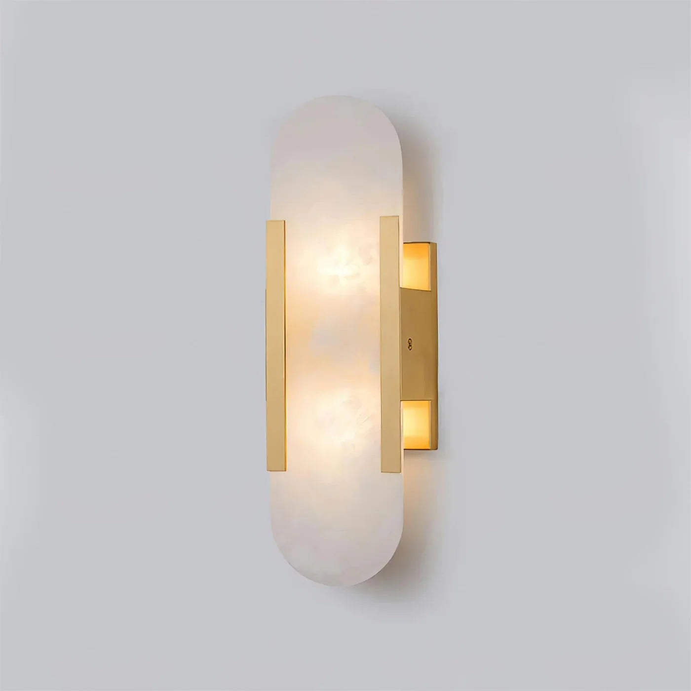 Marble Wall Light with Gold Details