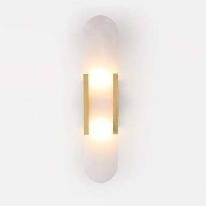 Marble Wall Light with Gold Details