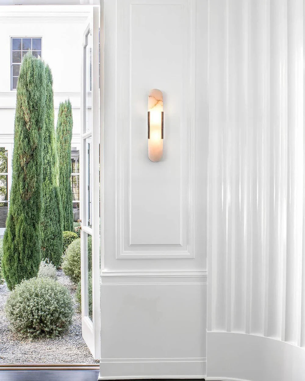 Marble Wall Light with Gold Details