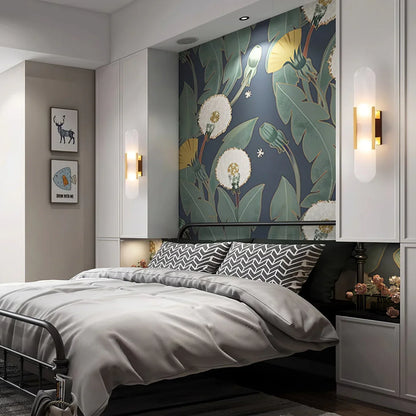 Marble Wall Light with Gold Details