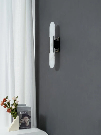 Marble Wall Light with Gold Details
