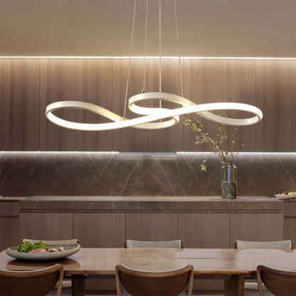 LED Pendant Chandelier in the Shape of Musical Notes – Creative Modern Ceiling Lighting