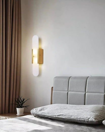 Marble Wall Light with Gold Details