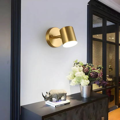 Modern LED Wall Light with Gold Finish