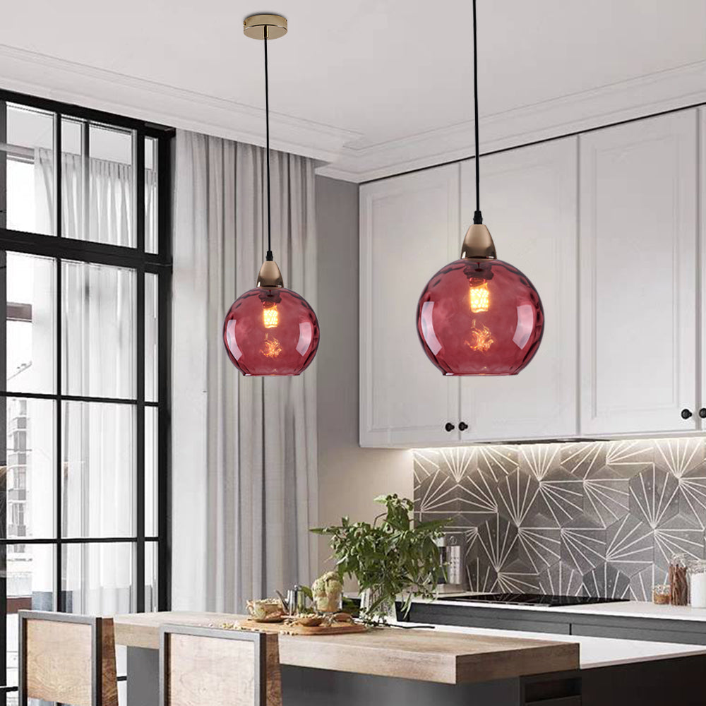 Coloured Glass Ceiling Pendant - Arrielight