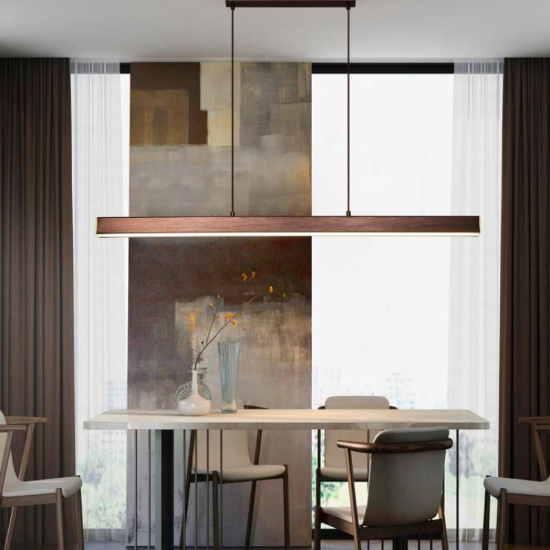 Linear Metal LED Bar Ceiling Pendant - Arrielight