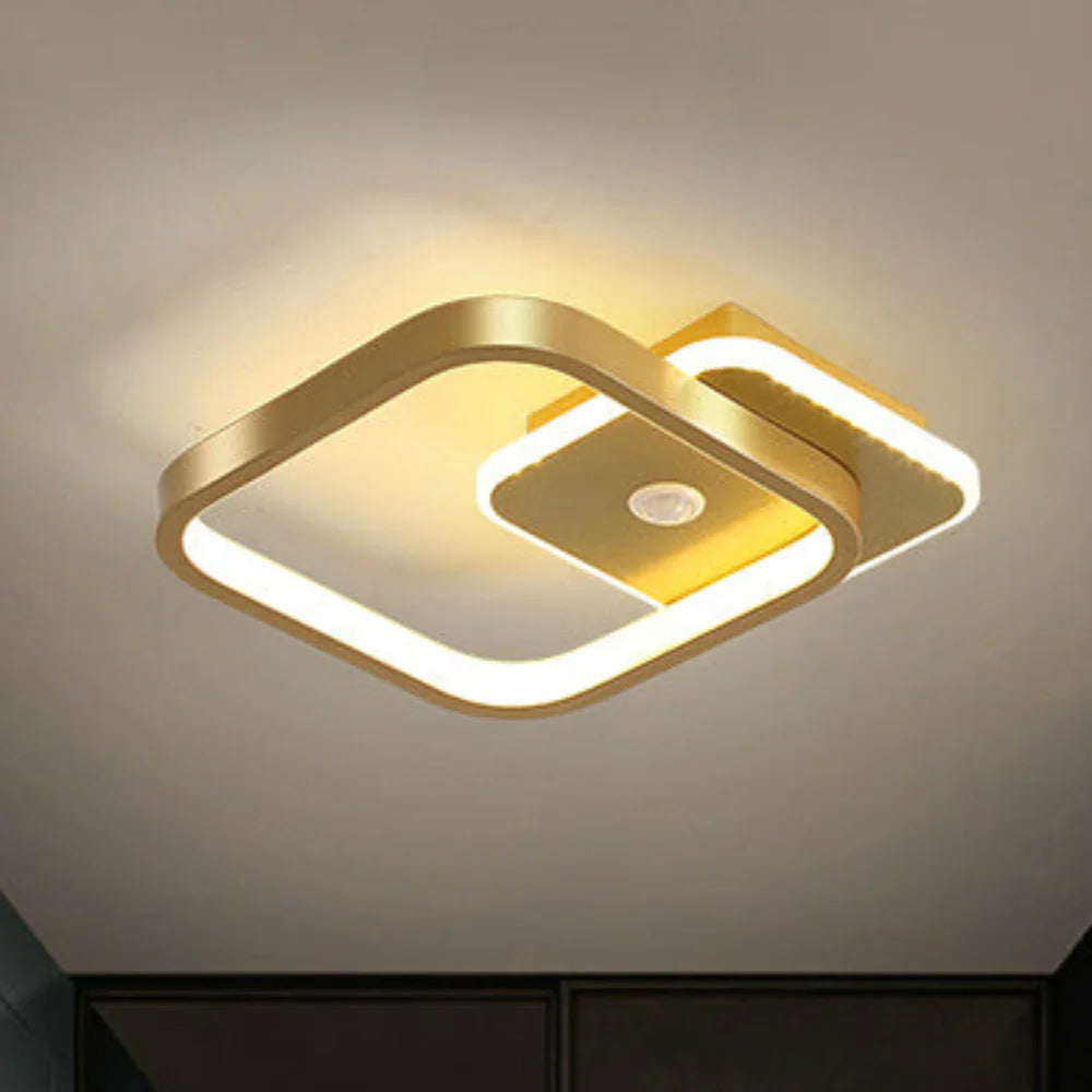 Modern LED Ceiling Light with Geometric Shape