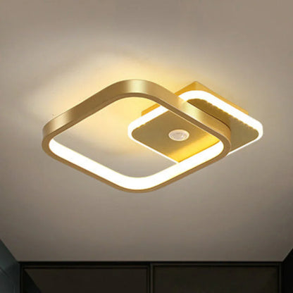 Modern LED Ceiling Light with Geometric Shape