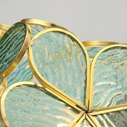 Artistic Stained Glass Pendant Lamp – Floral Elegance