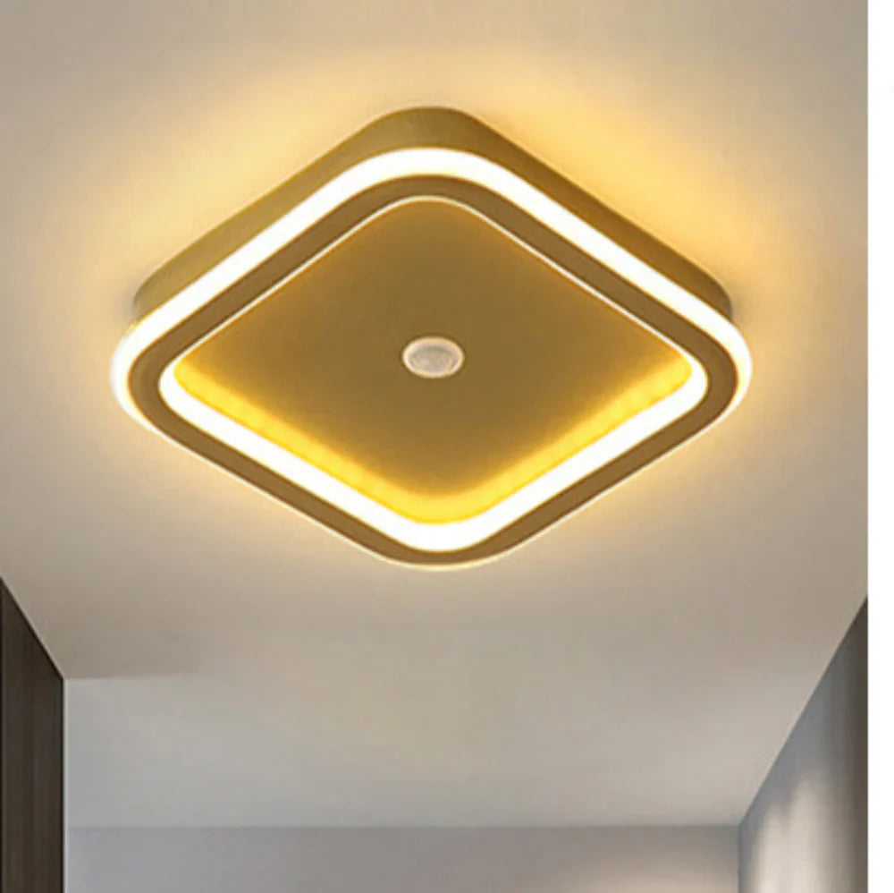 Modern LED Ceiling Light with Geometric Shape