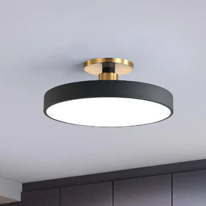 Scandinavian Style Round LED Ceiling Light