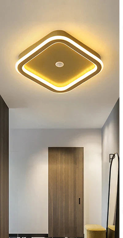 Modern LED Ceiling Light with Geometric Shape