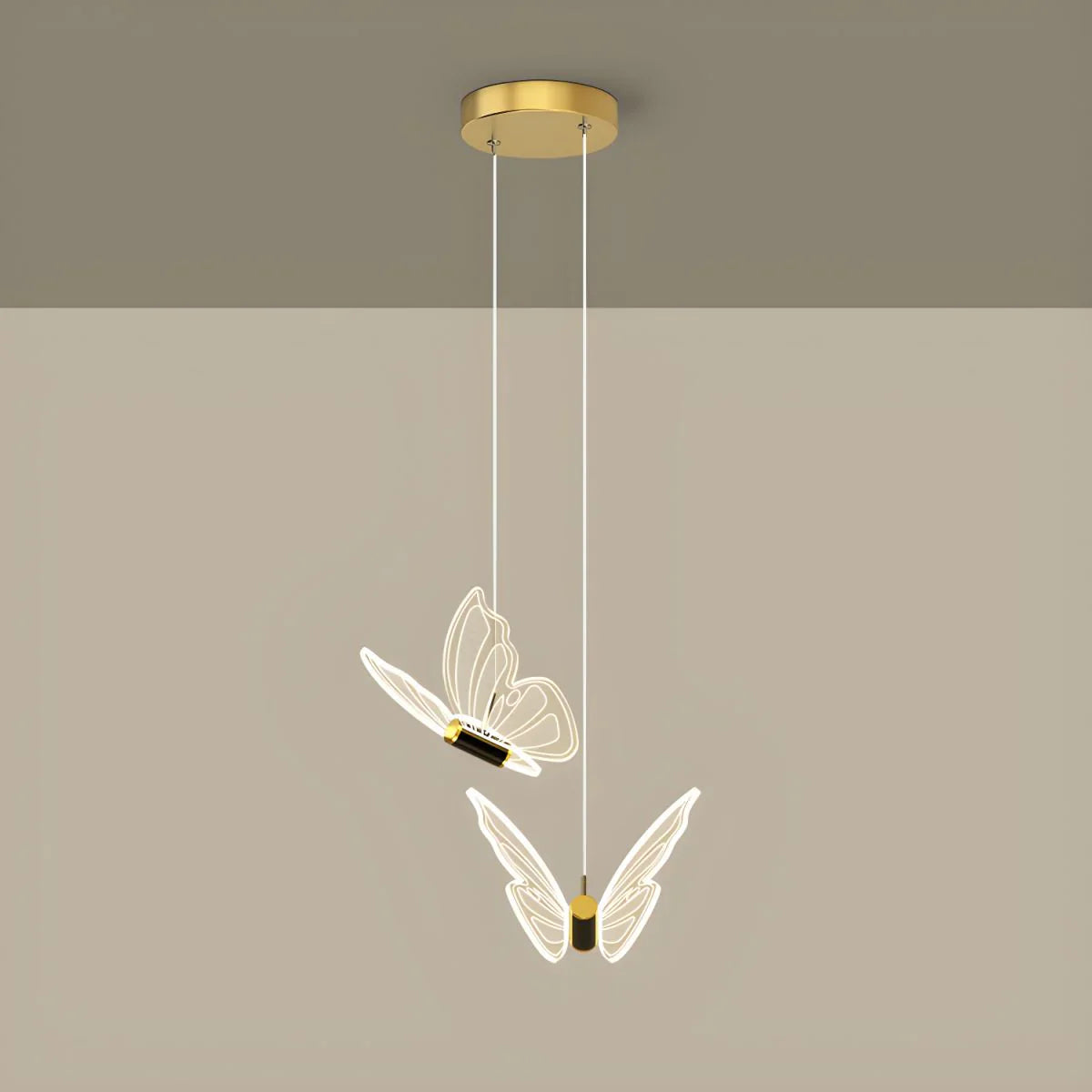 Butterfly-Shaped LED Pendant Light – Designer Lighting for Bedroom and Living Room