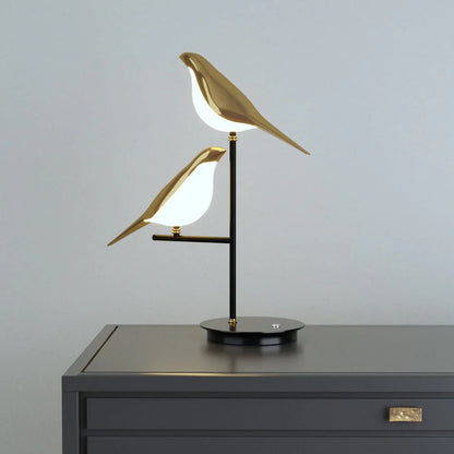 LED Bird Table Lamp – Decorative Bedside Light for Bedroom & Living Room