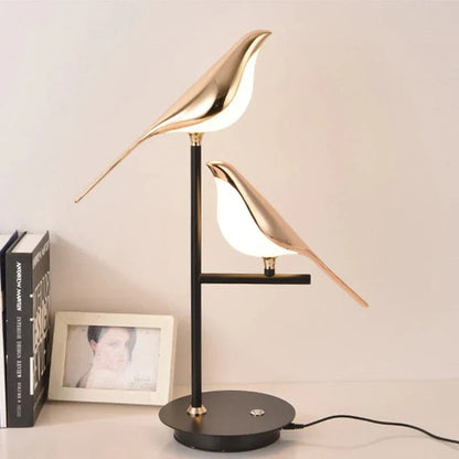 LED Bird Table Lamp – Decorative Bedside Light for Bedroom & Living Room